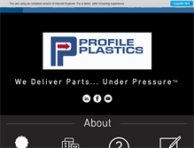 Tablet Screenshot of profileplasticsinc.com